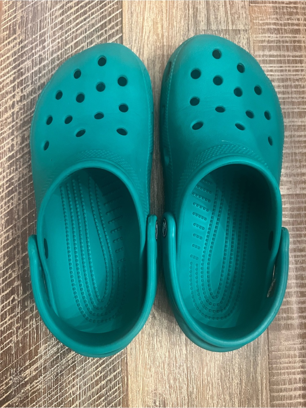 CROCS Teal Green Classic Clogs